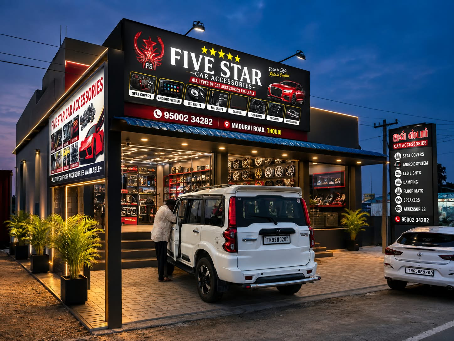 Five Star Car Accessories Storefront Thondi
